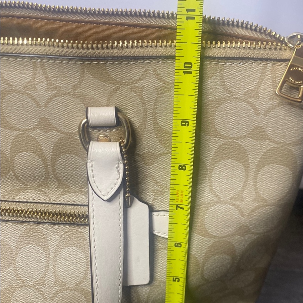 Coach Tan Signature Tote Bag - Picture 10 of 12